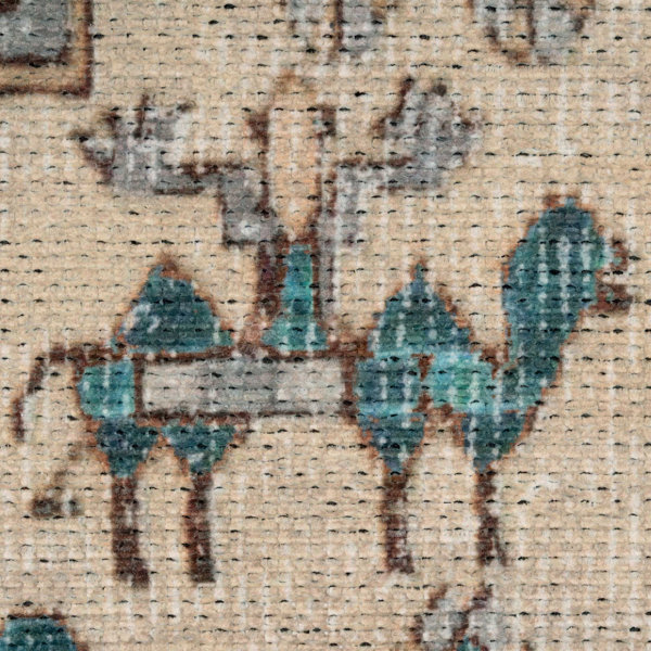 Kukoon Teal Blue Distressed Traditional Bordered Rug Wayfair.co.uk